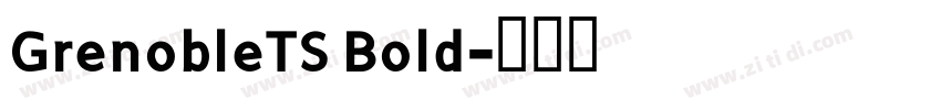 GrenobleTS Bold字体转换